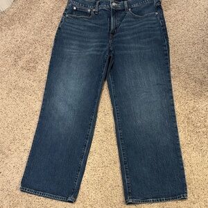 J. Crew Factory Full Length Slim Wide-Leg Jeans